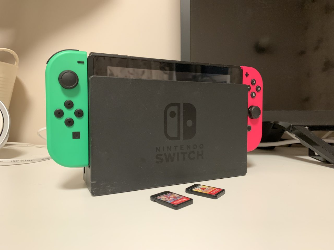 Nintendo Switch console with Joy-Cons